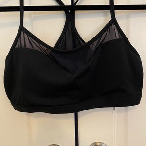 Fabletics Sports bra reversible black/pink with mesh size large
